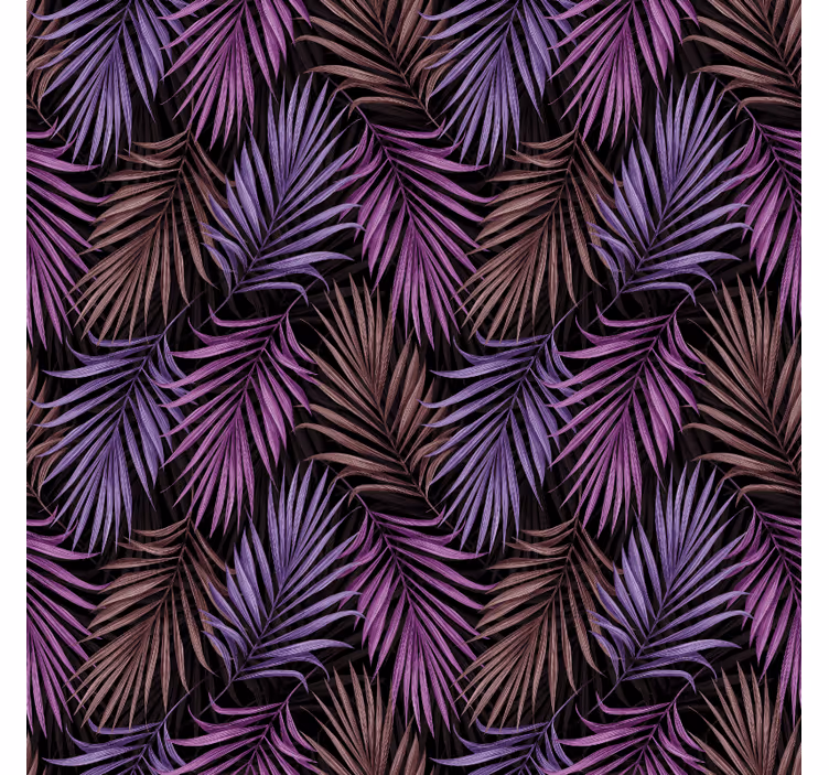 Papel mural naturaleza motivo de hojas moradas - TenVinilo