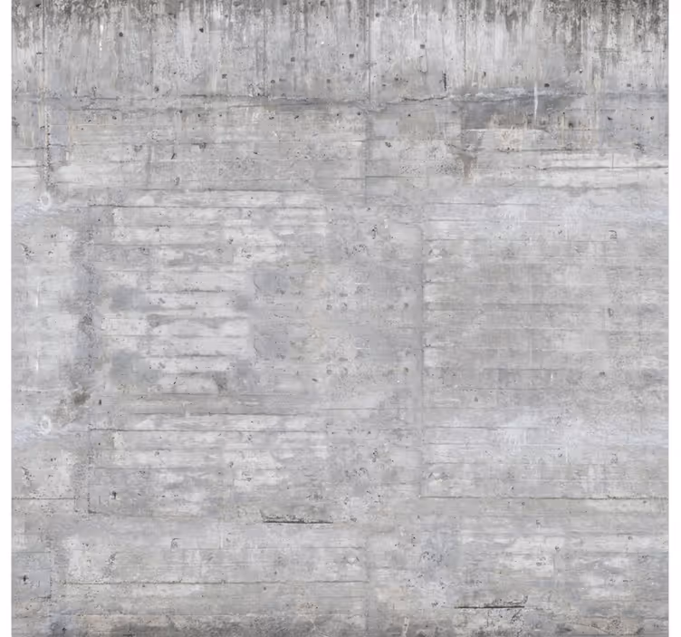 Papel mural living comedor concreto industrial crudo - TenVinilo