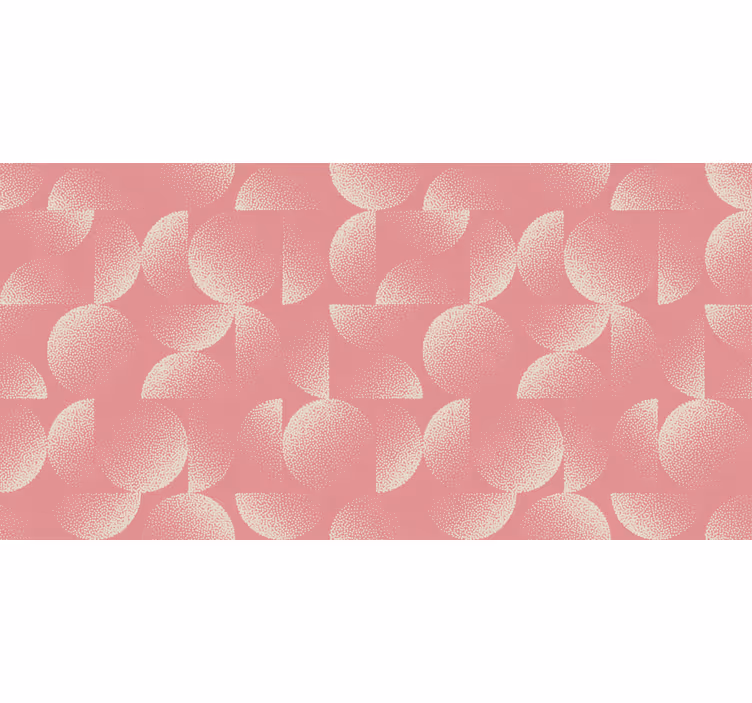 Papel mural dormitorio semicírculos pastel - TenVinilo