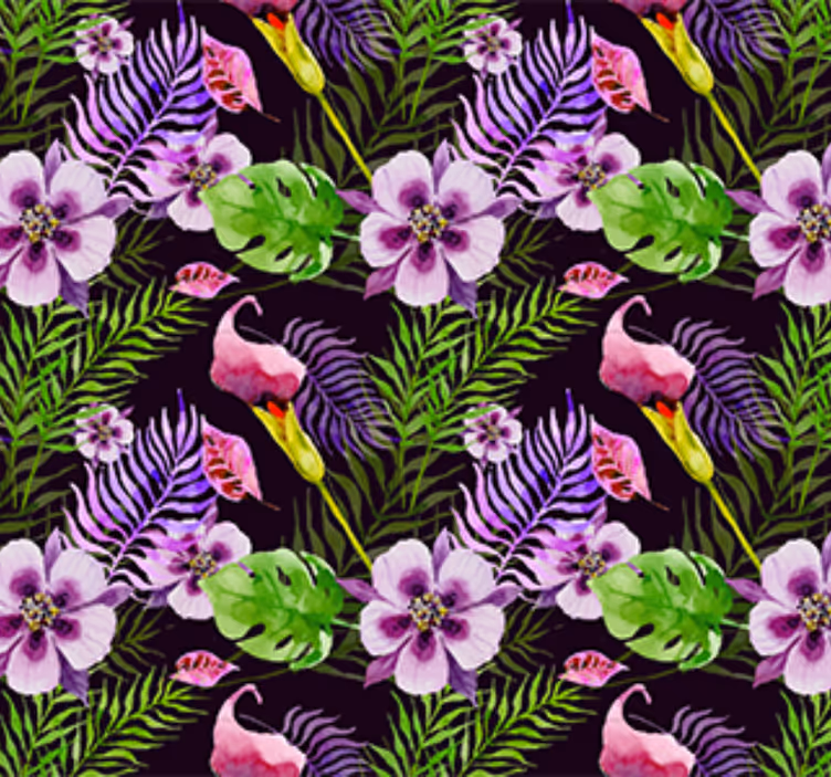 Papel mural ornamental vinilo ikea selva tropical - TenVinilo