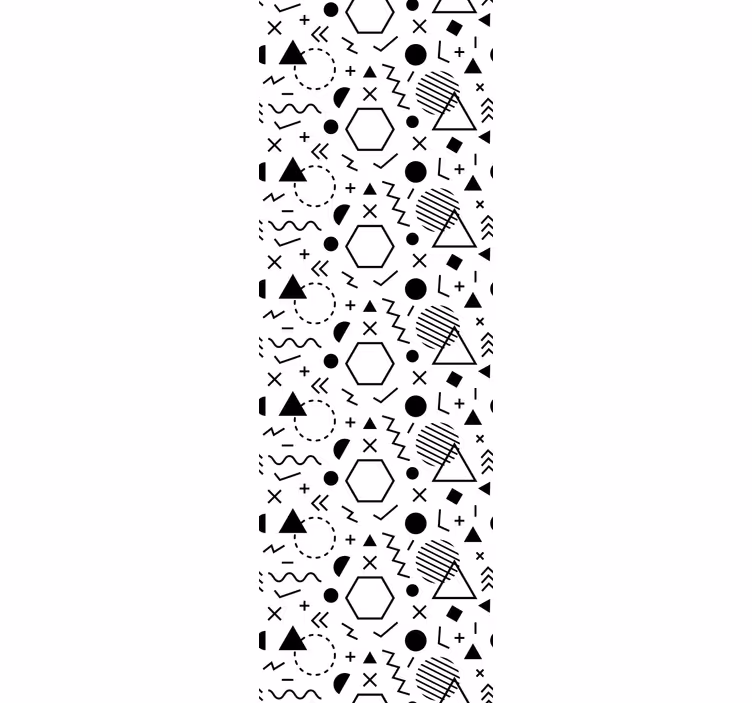 Papel mural ornamental formas abstractas audaces - TenVinilo