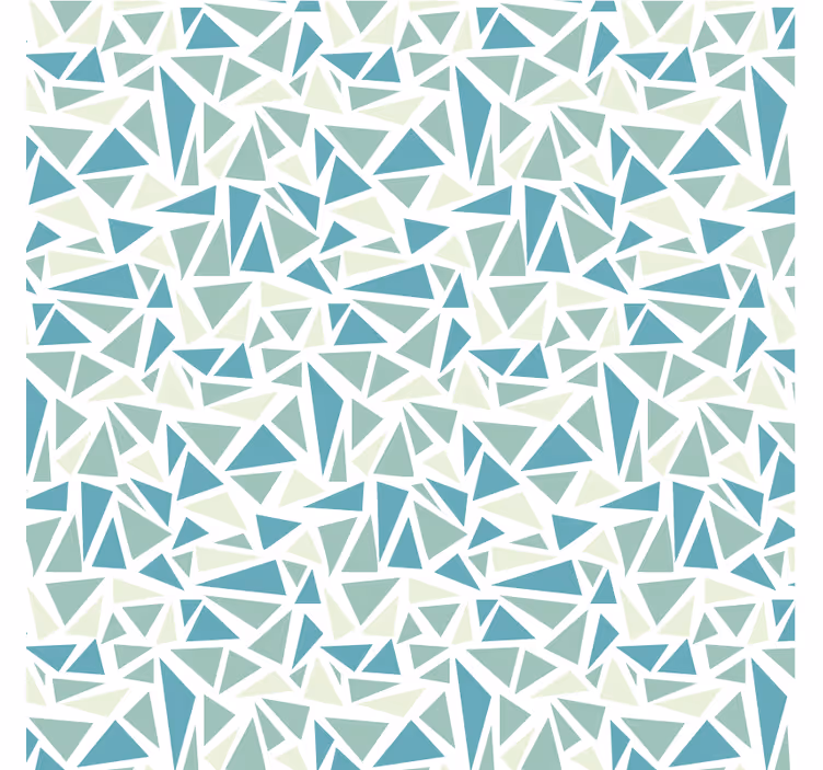 Papel mural living comedor mosaico retro verde - TenVinilo