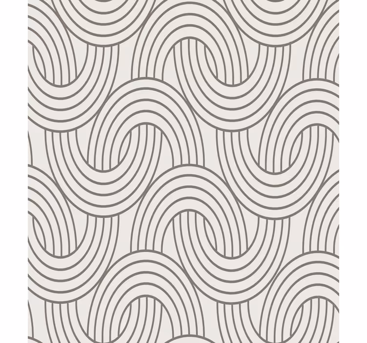 Papel mural living comedor patrón ilusión art deco - TenVinilo