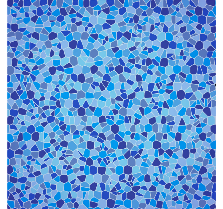 Papel mural texturas efecto mosaico azul - TenVinilo
