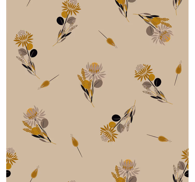 Papel mural texturas flores vintage - TenVinilo
