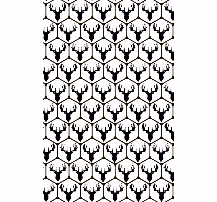 Papel mural animal ciervo en mosaico - TenVinilo