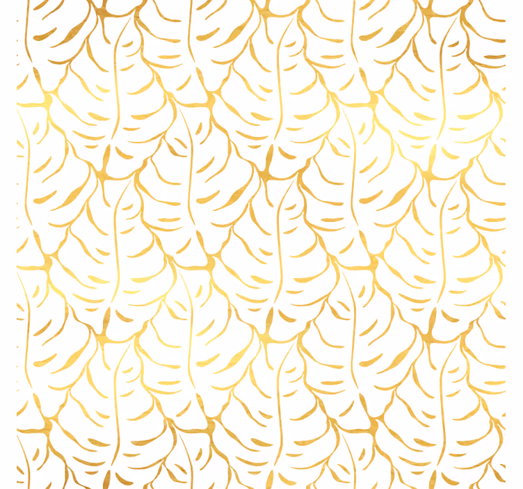 Papel mural dormitorio hojas tropicales elegantes - TenVinilo