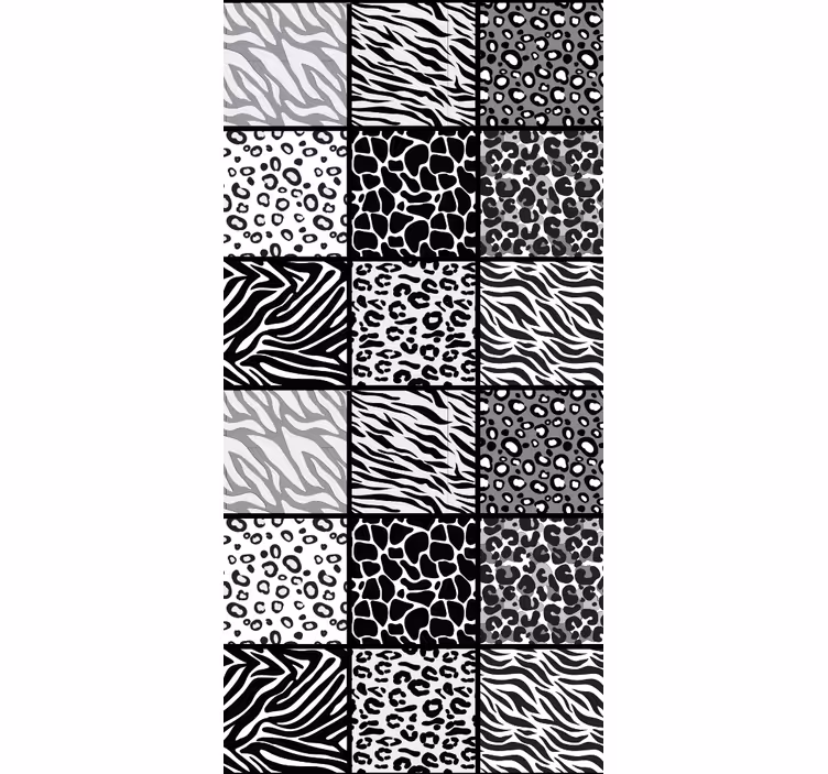 Papel mural animal diferentes estampados animales - TenVinilo