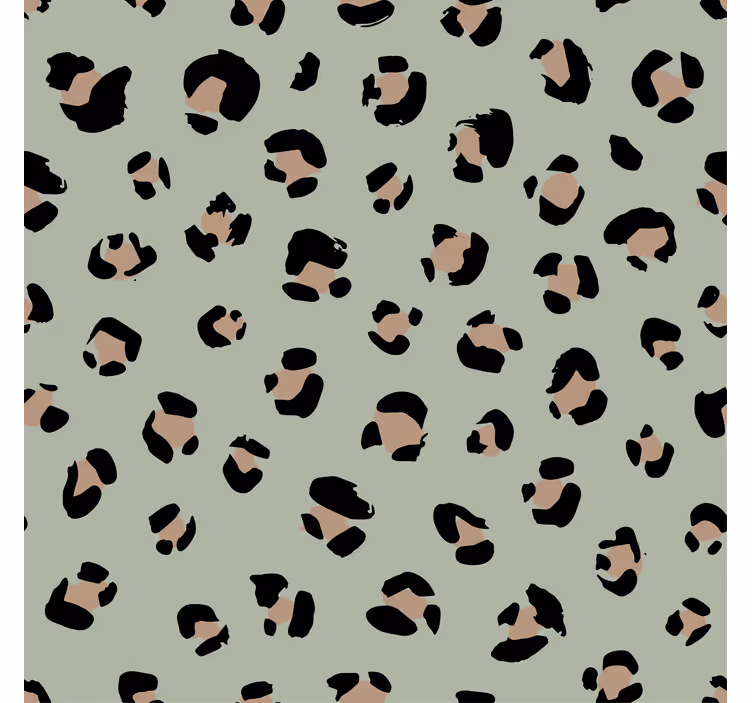 Papel mural animal estampado de leopardo acuarela - TenVinilo