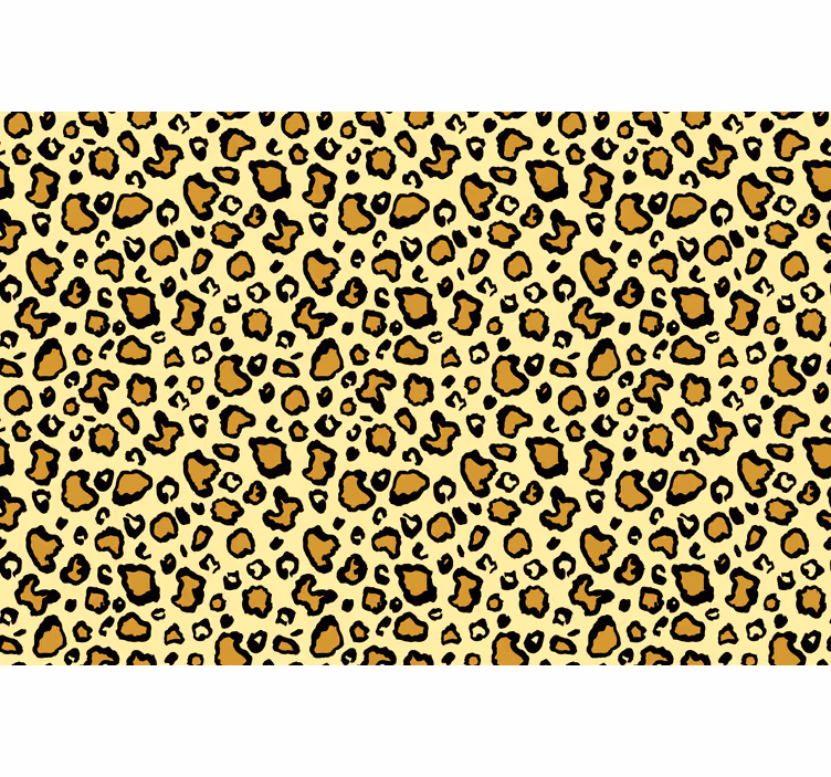 Papel mural animal patrón de leopardo amarillo - TenVinilo