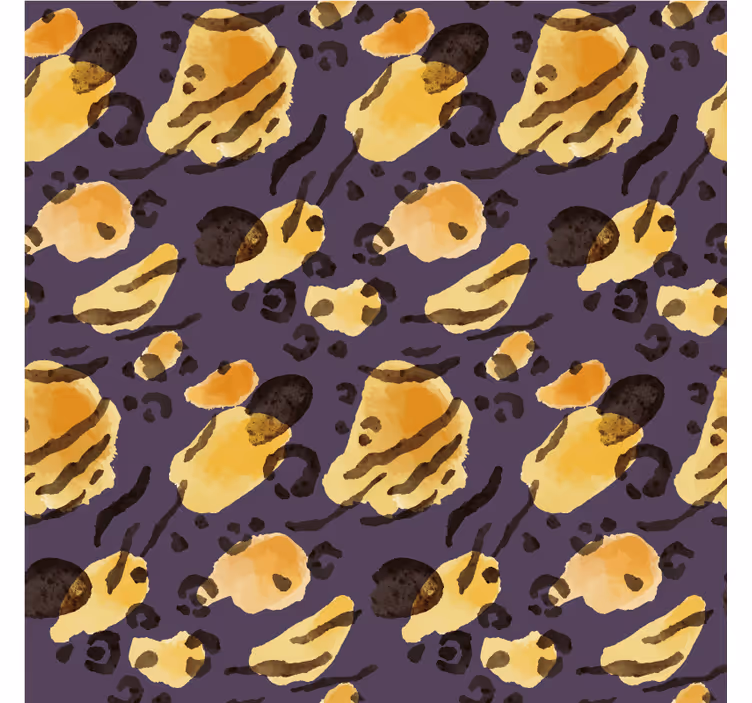 Papel mural animal manchas de tigre aquarella - TenVinilo