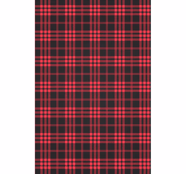 Papel mural navideño patrón de tartan navideño - TenVinilo