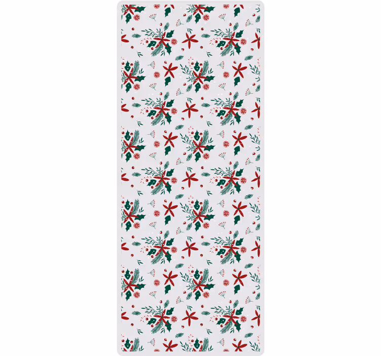 Papel mural navideño hermoso patrón navideño - TenVinilo