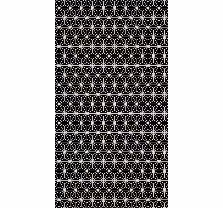 Papel mural oficinas diamantes geométricos en blanco y negro - TenVinilo