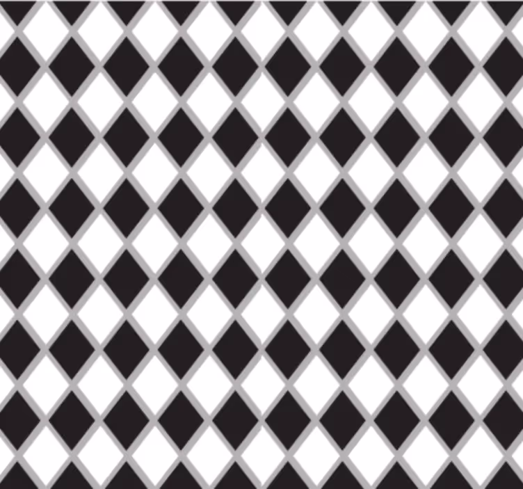 Papel mural oficinas diamantes en blanco y negro - TenVinilo
