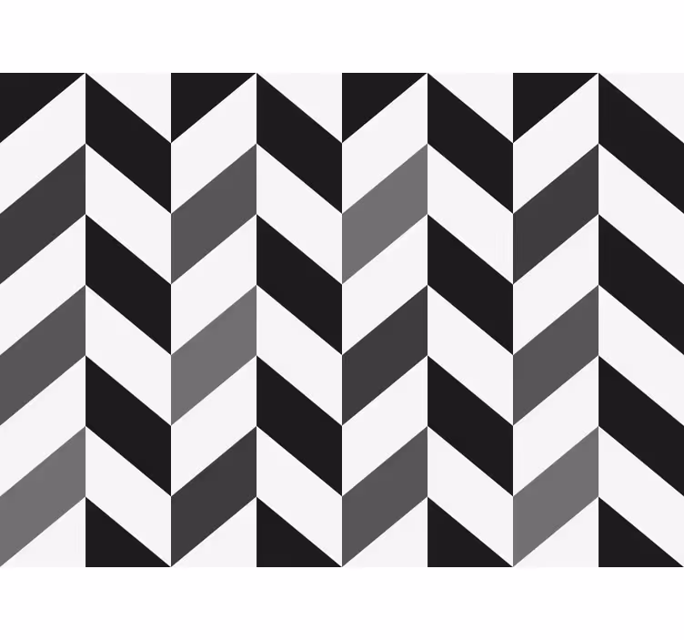 Papel mural oficinas chevron en contraste - TenVinilo