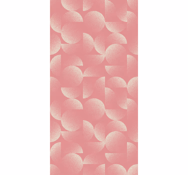Papel mural comedor pastel semicírculos - TenVinilo