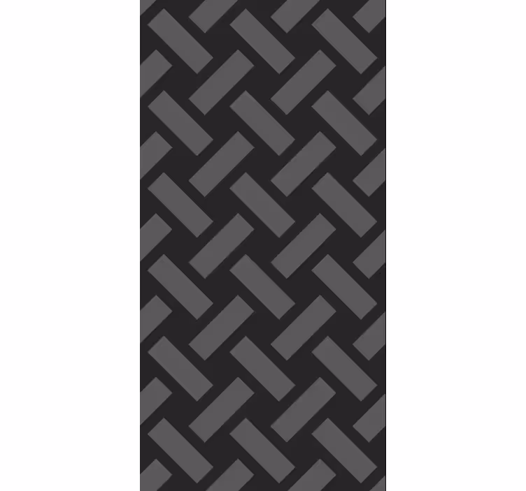 Papel mural comedor patrón cuadrado negro geométrico - TenVinilo