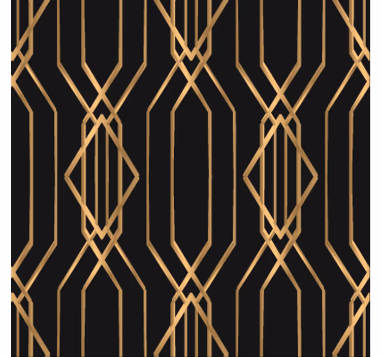 Papel mural comedor elegancia art deco - TenVinilo