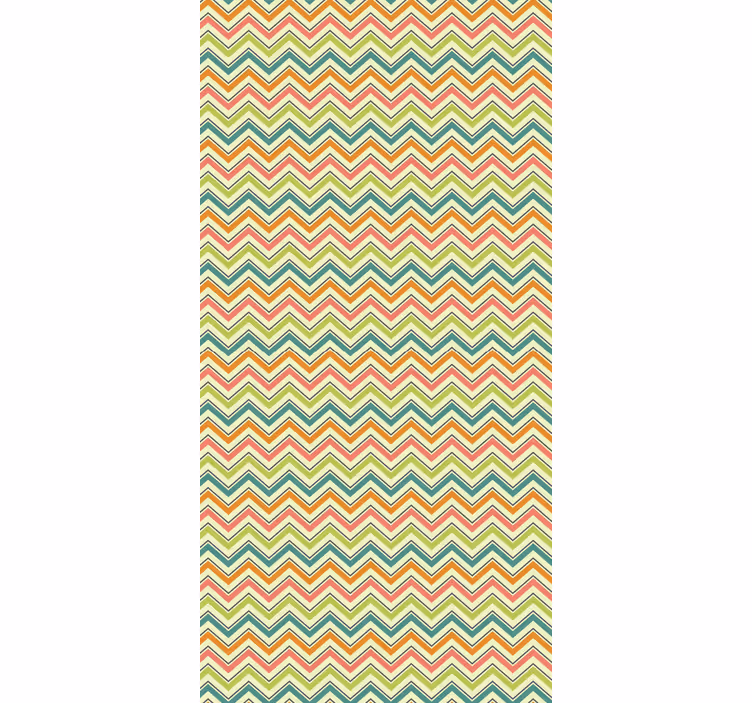 Papel mural geométrico motivo zigzag chevron - TenVinilo
