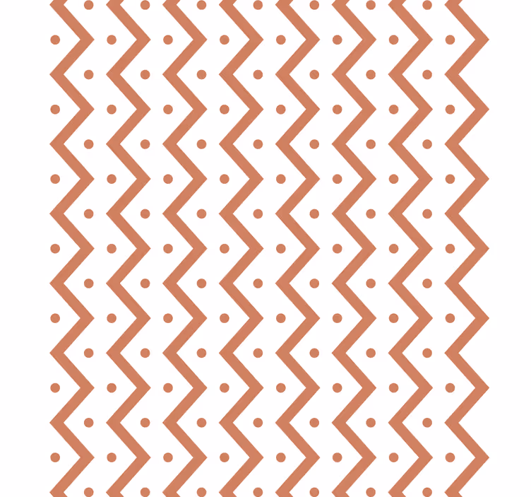 Papel mural geométrico zigzag y puntos - TenVinilo