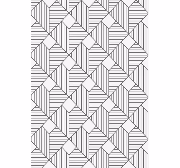 Papel mural geométrico estilo gris con patrones - TenVinilo