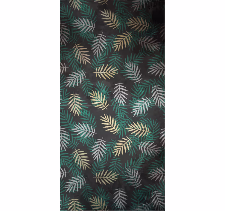 Papel mural naturaleza diseño de vegetación tropical - TenVinilo