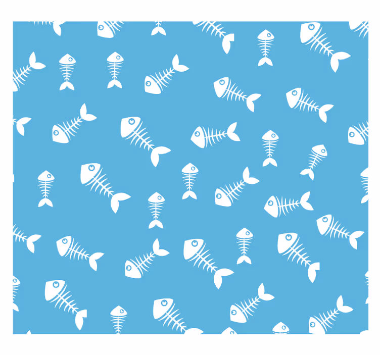 Papel mural naturaleza huesos de pescado - TenVinilo