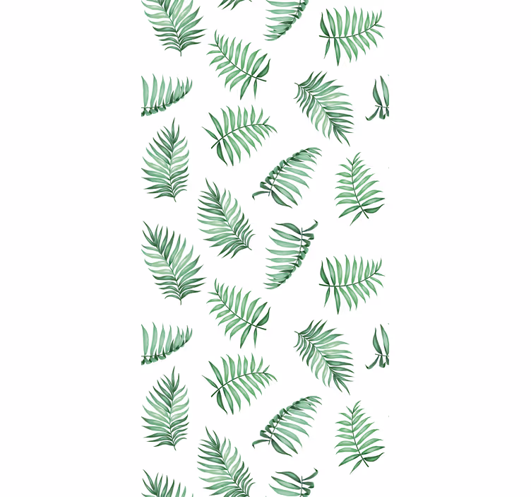 Papel mural naturaleza hojas de palma verde - TenVinilo