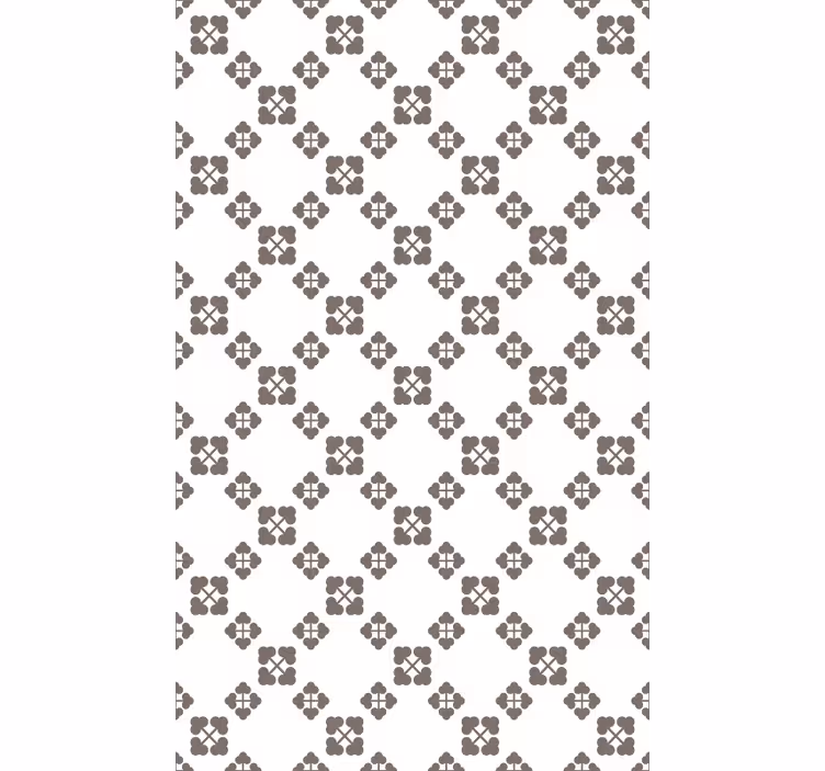 Papel mural naturaleza diseño tréboles beige - TenVinilo