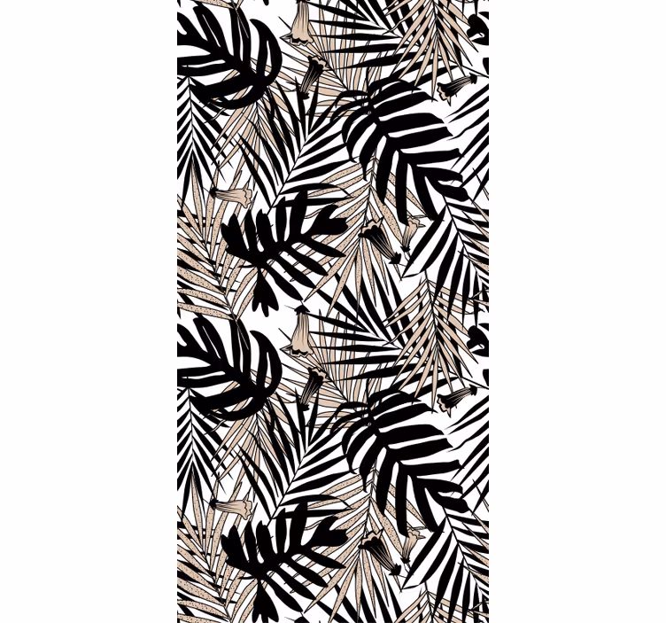 Papel mural naturaleza elemento hoja tropical - TenVinilo