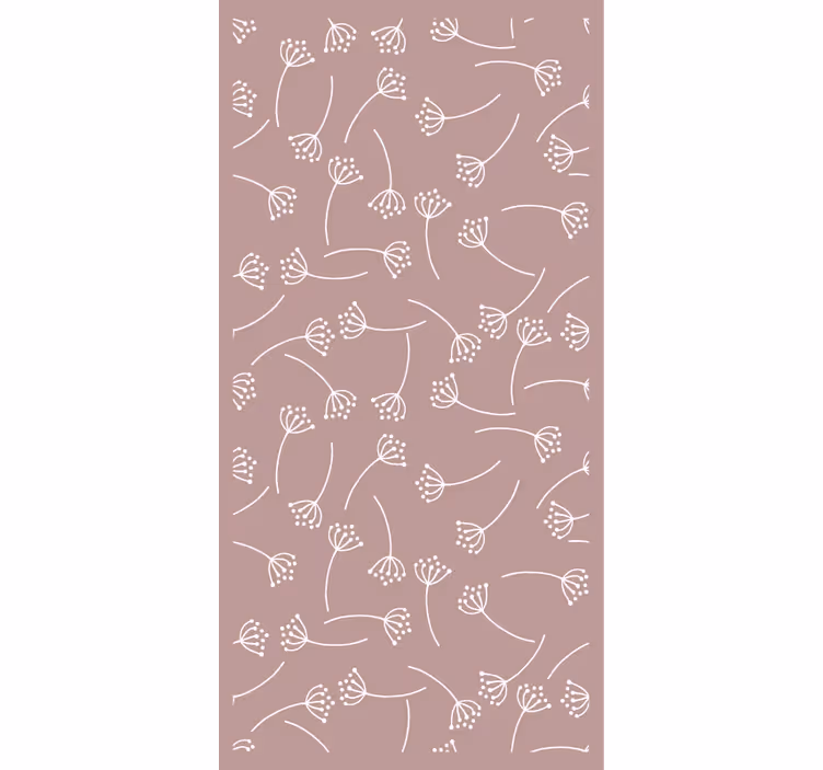 Papel mural naturaleza patrón floral suave - TenVinilo