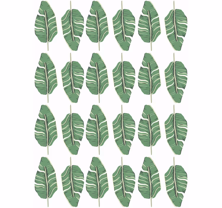 Papel mural naturaleza motivo de hojas opulentas - TenVinilo