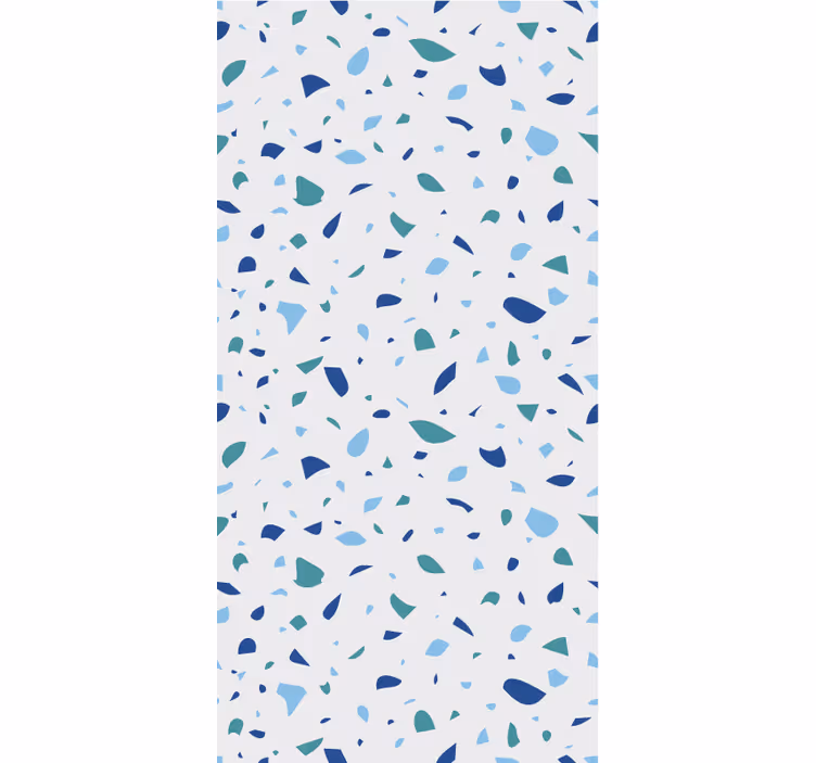 Papel mural textura tonos azules terrazzo - TenVinilo