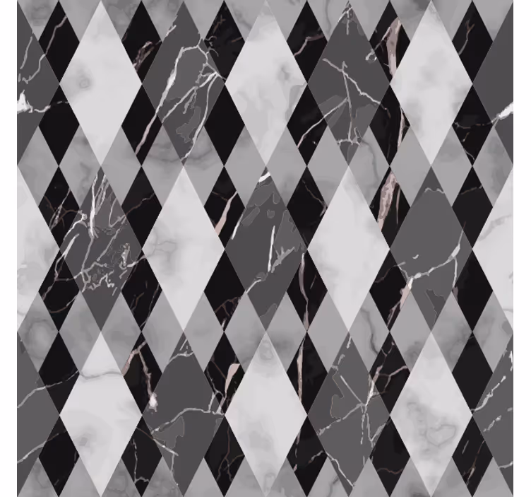 Papel mural mármol patrón diamante oscuro - TenVinilo