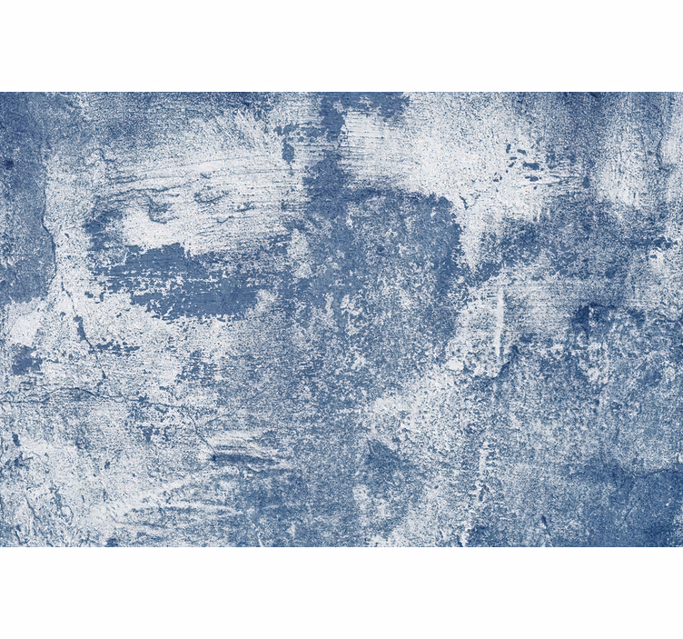 Papel mural piedra efecto hormigón azul - TenVinilo