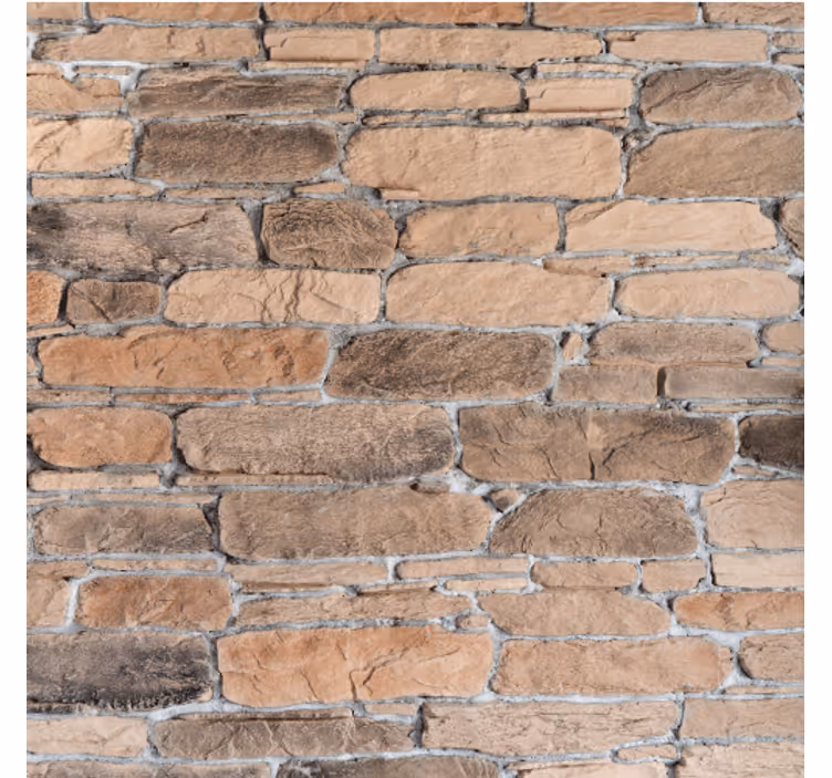 Papel mural piedra patrón de ladrillo realista - TenVinilo