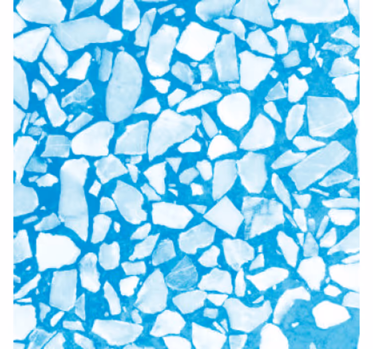 Papel mural piedra mosaico azul relajante - TenVinilo