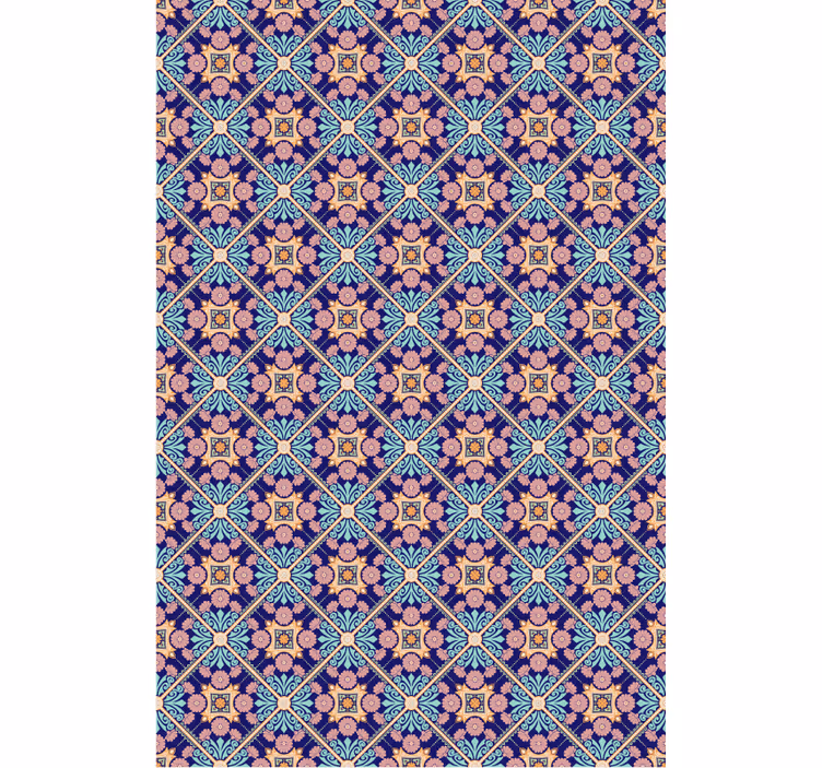 Papel mural azulejos estilo mediterráneo - TenVinilo
