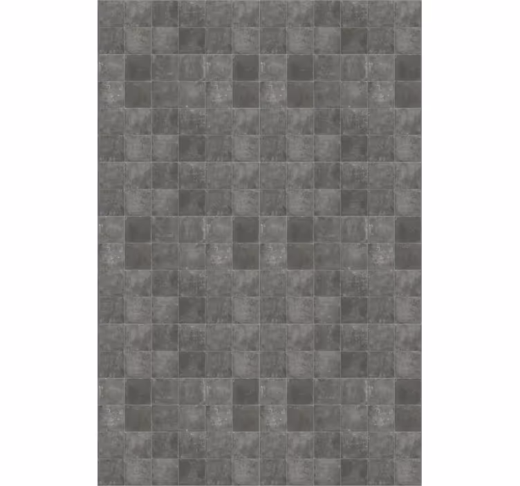 Papel mural azulejos cuadrados vintage gris oscuro - TenVinilo