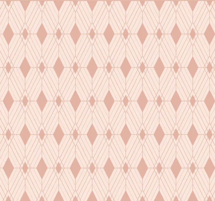 Papel mural azulejos diamantes pastel art deco - TenVinilo