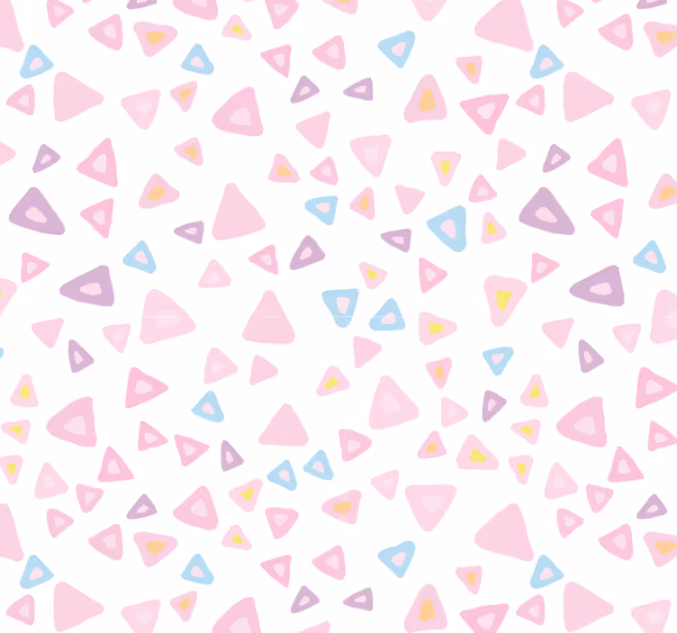 Papel mural azulejos estilo kawaii en tonos pastel - TenVinilo