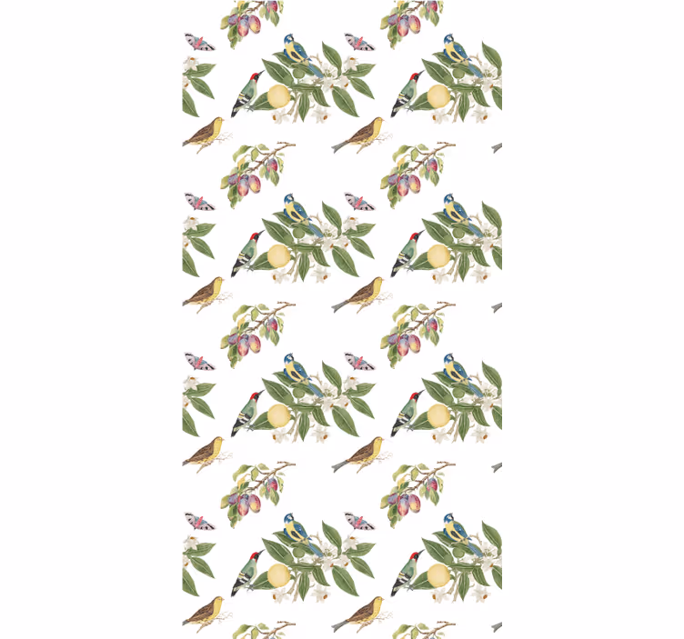 Papel mural infantil saqueadores de frutas en la naturaleza - TenVinilo