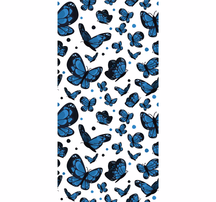 Papel mural infantil mariposa azul - TenVinilo