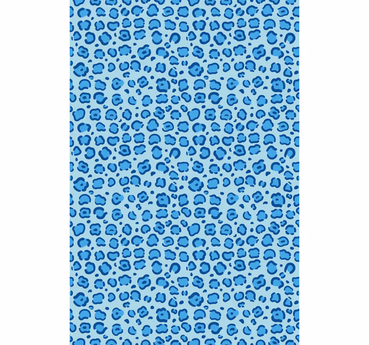 Papel mural infantil con patrón de manchas azules - TenVinilo