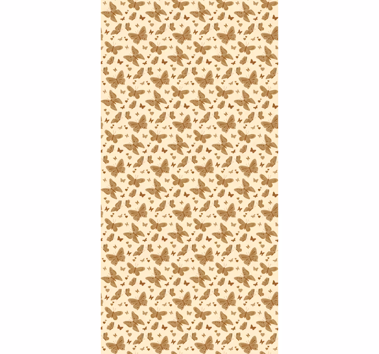Papel mural infantil patrón de mariposas - TenVinilo