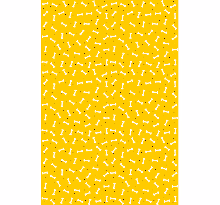 Papel mural infantil patrón de huesitos divertido - TenVinilo