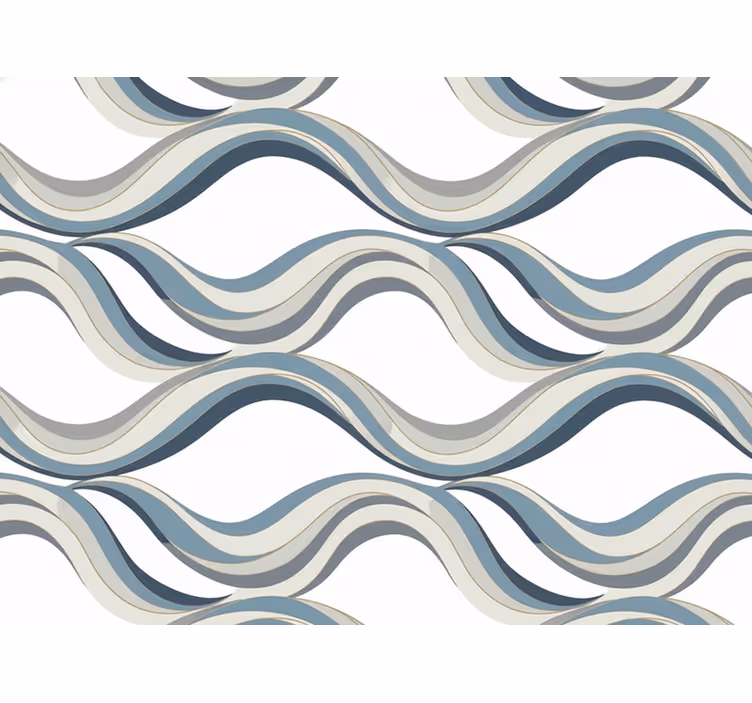 Papel mural living comedor onda abstracta moderna - TenVinilo