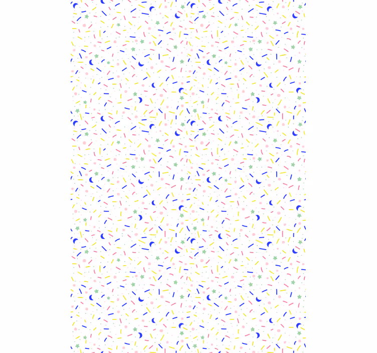 Papel mural nórdico patrón de chispas coloridas - TenVinilo