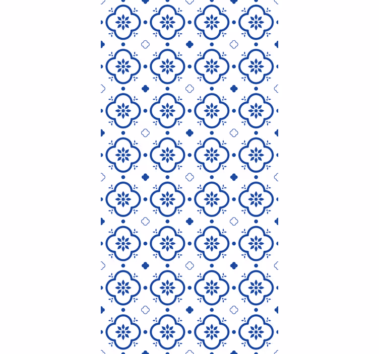 Papel mural clásico azulejos azules - TenVinilo